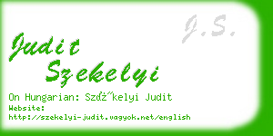 judit szekelyi business card